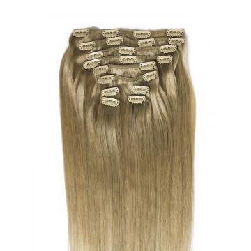Extensii Clip-On PREMIUM Blond Argintiu
