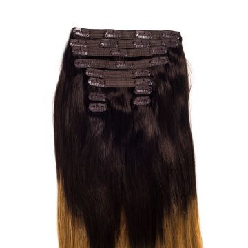 Extensii Clip-On VIP Ombre Ciocolatiu/Blond Miere