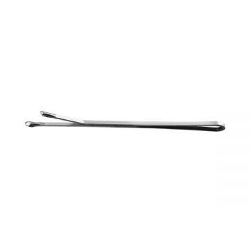 Agrafe pentru par arginti - Lussoni Hr Acc Hair Grips Silver 6cm, 250 buc