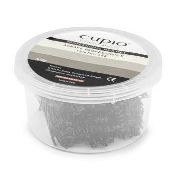 Agrafe profesionale de coc negre ondulate 6cm 500g