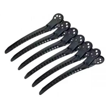 Cleme de Par Metalice - Beautyfor Hair Clips Metal, Black CL-010-6, 6 buc