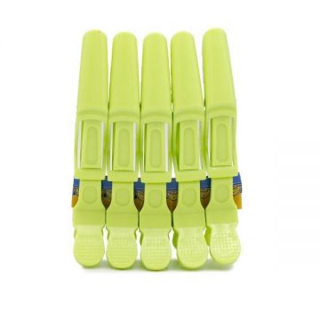 Cleme pentru păr, 5 buc, verde