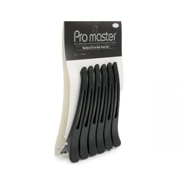 Cleme pentru păr Pro master, 6 buc, negru