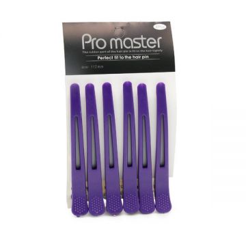 Cleme pentru păr Pro master, 6 buc, violet