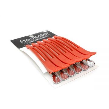 Cleste pentru păr Pro master, 6 buc, roșu