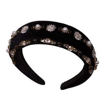 Bentita Lata Catifea Aplicatii Negru