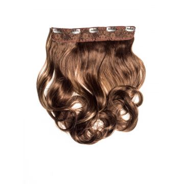 Tresa Clip-On Ondulat Caramel Cu Suvite