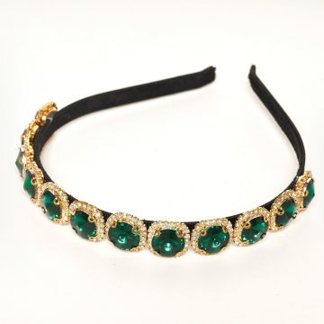 Bentita Aplicatii Pietre Verde Smarald