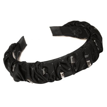 Coronita Aplicatii Cristale Negru