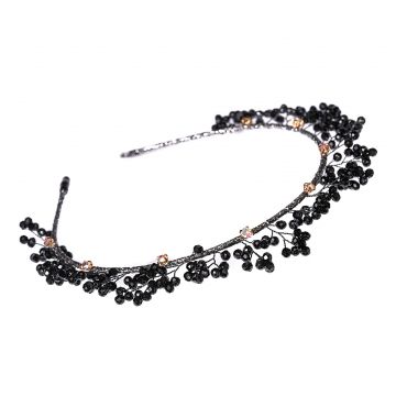 Coronita Ocazie Margelute Si Cristale Negru