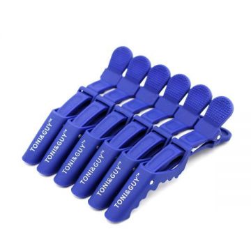 Clame pentru păr, 6 bucăți, albastre