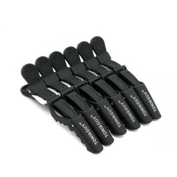Clame pentru păr, 6 bucăți, negre