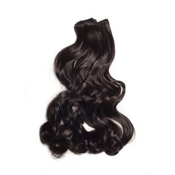 Extensii Clip-On Ondulat Castaniu Inchis