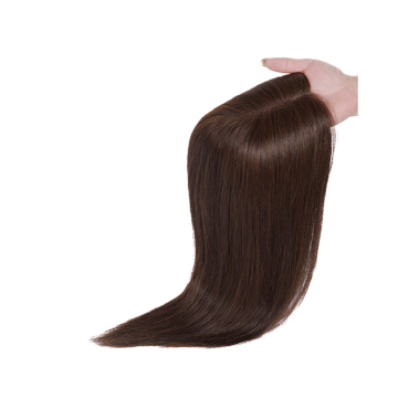Silk Topper Helina Par Natural Rusesc Virgin 35cm Mochaccino Brown