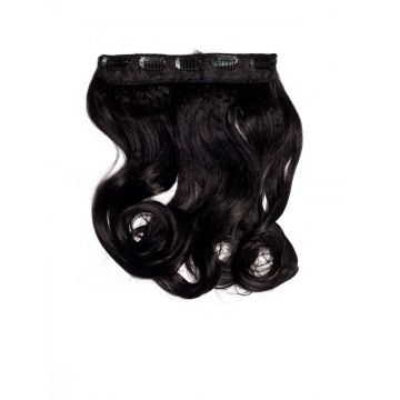 Tresa Clip-On Ondulat Negru Intens