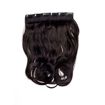 Tresa Clip-On Ondulat Negru Natural